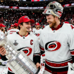 Seth Jarvis praises Frederik Andersen as Hurricanes clinch title