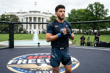 Steve Garcia opens Freedom card against Diego Lopes at White House