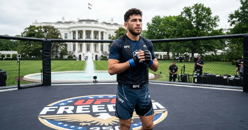 Steve Garcia opens Freedom card against Diego Lopes at White House
